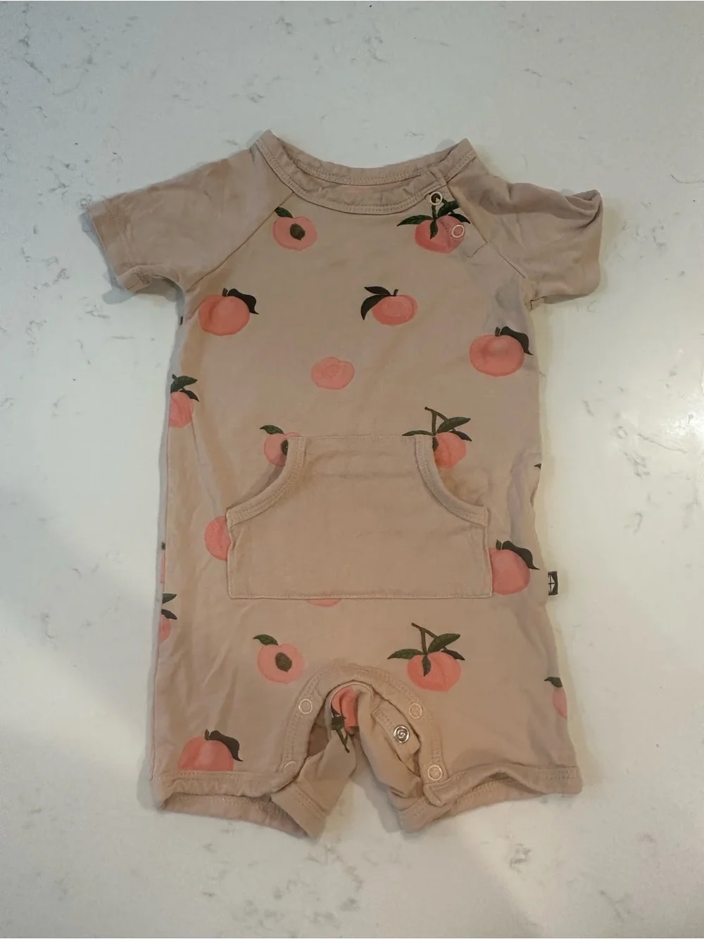 Kyte Baby peach short romper